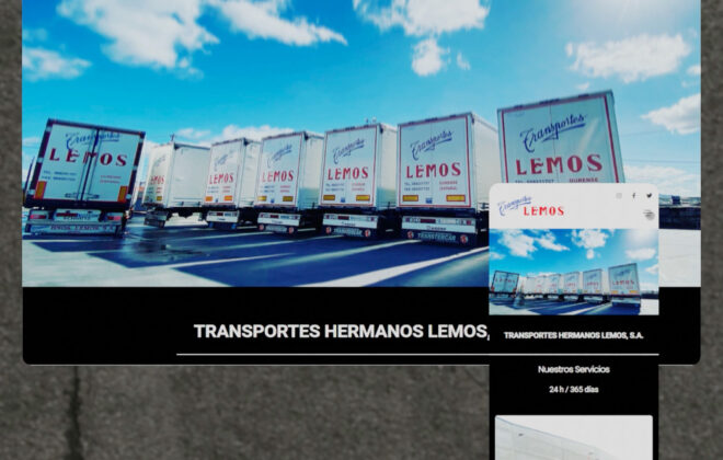 creacion pagina web ourense transportes lemos